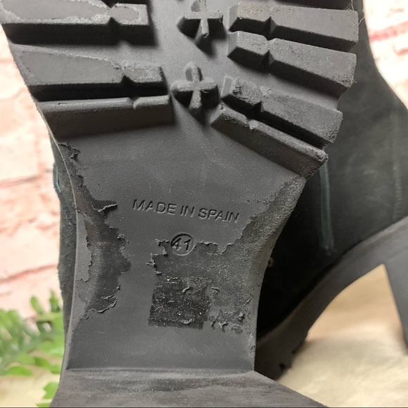 Free People Black Dylan Lace Up Boots Size 41 - Picture 5 of 10